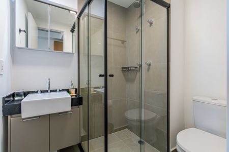 Studio para alugar com 24m², 1 quarto e sem vaga Studio para alugar com 24m², 1 quarto e sem vagaBanheiro
