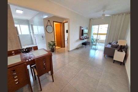 Sala de apartamento para alugar com 1 quarto, 65m² em Vila Tupi, Praia Grande