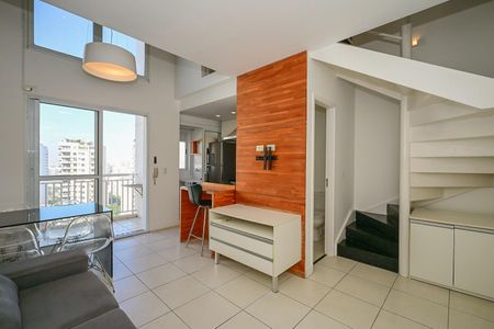 Sala de apartamento para alugar com 1 quarto, 50m² em Vila Andrade, São Paulo