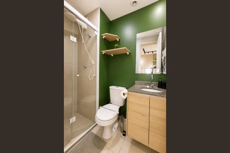 Apartamento para alugar com 25m², 1 quarto e 1 vaga Apartamento para alugar com 25m², 1 quarto e 1 vagaBanheiro