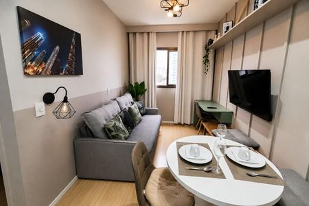Sala de apartamento para alugar com 1 quarto, 25m² em Bela Vista, São Paulo