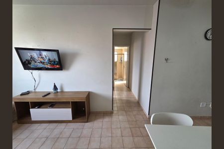 Sala de apartamento para alugar com 1 quarto, 50m² em Boqueirão, Praia Grande