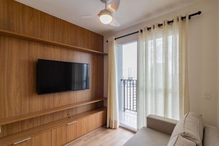 Sala de apartamento para alugar com 1 quarto, 27m² em Campo Belo, São Paulo