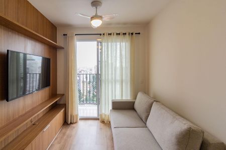 Sala de apartamento para alugar com 1 quarto, 27m² em Campo Belo, São Paulo