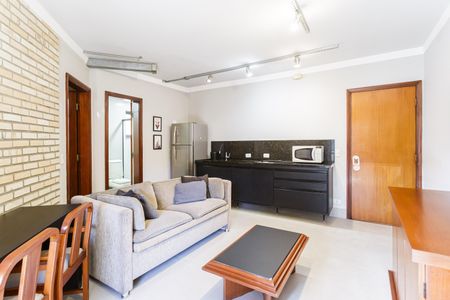 Sala de apartamento para alugar com 1 quarto, 50m² em Jardim Paulistano, São Paulo
