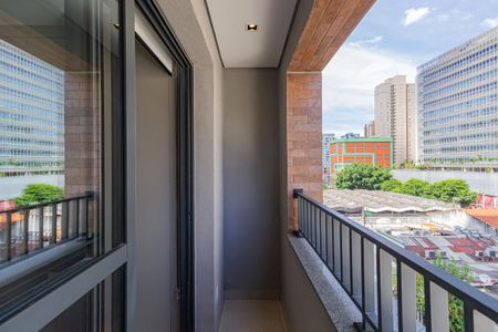 Varanda de kitnet/studio para alugar com 1 quarto, 22m² em Vila Cordeiro, São Paulo