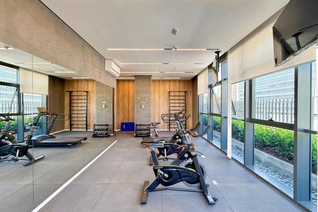 Studio para alugar com 22m², 1 quarto e sem vaga Studio para alugar com 22m², 1 quarto e sem vagaÁrea comum - Academia