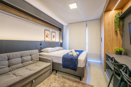 Studio para alugar com 26m², 1 quarto e 1 vagaQuarto