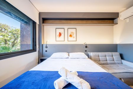 Studio para alugar com 26m², 1 quarto e 1 vaga Studio para alugar com 26m², 1 quarto e 1 vagaQuarto