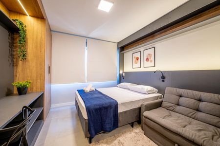 Studio para alugar com 26m², 1 quarto e 1 vagaQuarto
