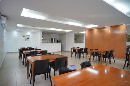 Apartamento para alugar com 44m², 2 quartos e 1 vagaÁrea comum - Salão de festas