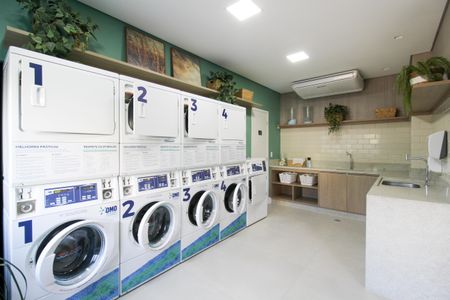Studio para alugar com 25m², 1 quarto e sem vaga Studio para alugar com 25m², 1 quarto e sem vagaLavanderia