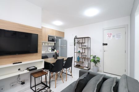 Sala de apartamento para alugar com 1 quarto, 30m² em Barra Funda, São Paulo