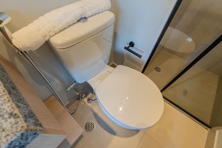 Studio à venda com 27m², 1 quarto e sem vaga Studio à venda com 27m², 1 quarto e sem vagaBanheiro