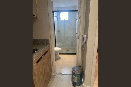 Cozinha de apartamento à venda com 1 quarto, 27m² em Moema, São Paulo