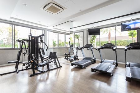 Studio para alugar com 25m², 1 quarto e sem vaga Studio para alugar com 25m², 1 quarto e sem vagaÁrea comum - Academia