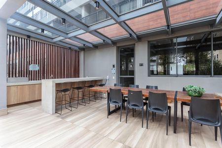 Studio para alugar com 25m², 1 quarto e sem vaga Studio para alugar com 25m², 1 quarto e sem vagaÁrea comum - Churrasqueira