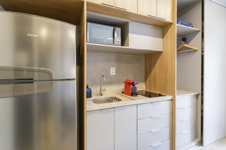 Studio de kitnet/studio para alugar com 1 quarto, 25m² em Indianópolis, São Paulo