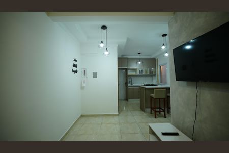 Sala de apartamento para alugar com 2 quartos, 56m² em Vila Valparaíso, Santo André