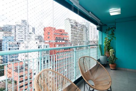 Varanda / Área de Serviço de apartamento para alugar com 2 quartos, 80m² em Bela Vista, São Paulo