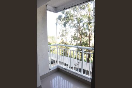 Apartamento para alugar com 49m², 2 quartos e 1 vagaDetalhe - Varanda da Sala e Sala de Jantar