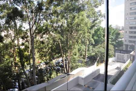 Apartamento para alugar com 49m², 2 quartos e 1 vagaDetalhe - Vista da Varanda da Sala e Sala de Jantar