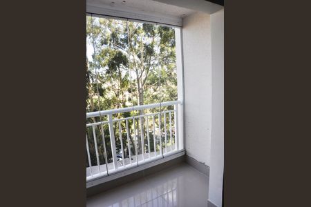Apartamento para alugar com 49m², 2 quartos e 1 vagaDetalhe - Varanda da Sala e Sala de Jantar
