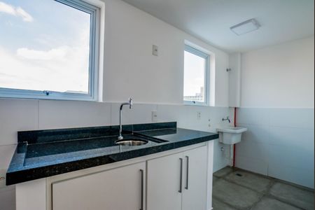 Cozinha e Área de Serviço de apartamento para alugar com 1 quarto, 53m² em Santa Terezinha, Santo André