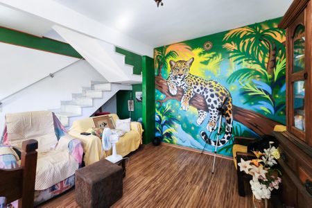 Sala  de casa de condomínio à venda com 2 quartos, 132m² em Tijuca, Rio de Janeiro