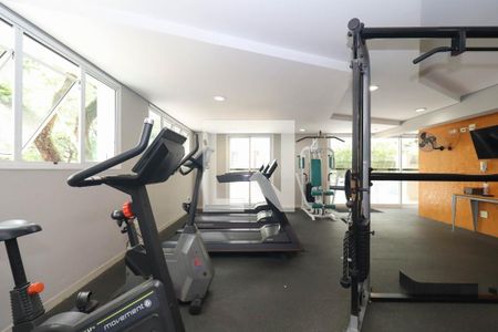 Apartamento para alugar com 34m², 1 quarto e 1 vaga Apartamento para alugar com 34m², 1 quarto e 1 vagaÁrea Comum - Academia
