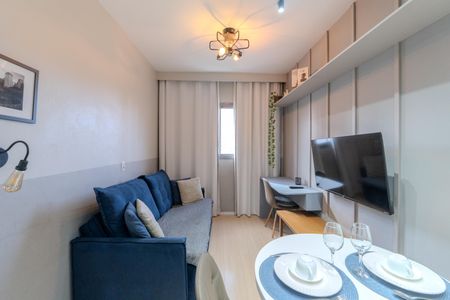Apartamento à venda com 25m², 1 quarto e 1 vaga Apartamento à venda com 25m², 1 quarto e 1 vagaSala