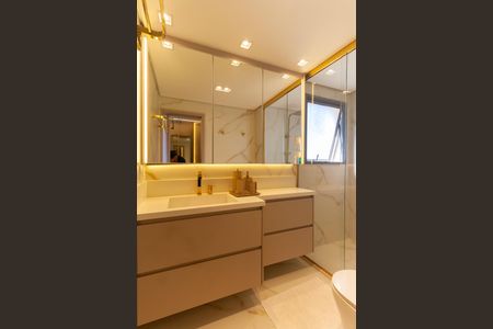 Apartamento para alugar com 130m², 3 quartos e 2 vagasBanheiro da Suíte 1