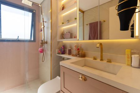 Apartamento para alugar com 130m², 3 quartos e 2 vagasBanheiro da Suíte 2
