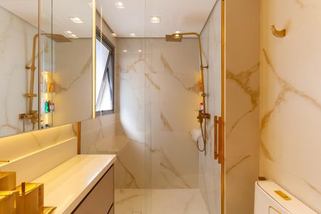 Apartamento para alugar com 130m², 3 quartos e 2 vagasBanheiro da Suíte 1