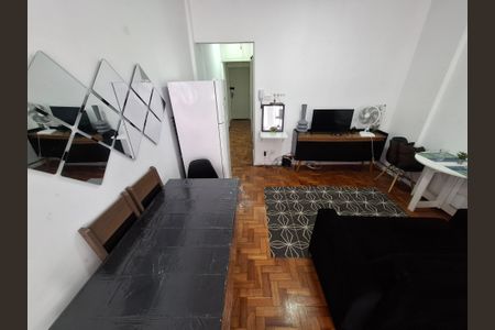Sala/Quarto  de apartamento para alugar com 1 quarto, 22m² em Lapa, Rio de Janeiro