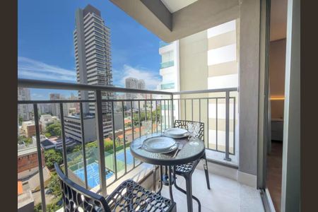 Studio para alugar com 34m², 1 quarto e sem vagaVaranda