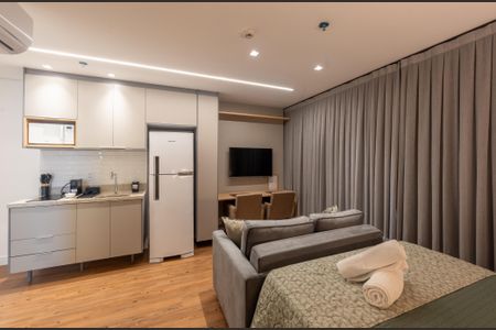 Studio para alugar com 34m², 1 quarto e sem vagaSala/Quarto