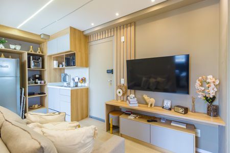 Sala de Estar de apartamento à venda com 2 quartos, 33m² em Mooca, São Paulo