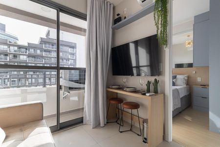 Sala de apartamento para alugar com 1 quarto, 26m² em Vila Nova Conceição, São Paulo