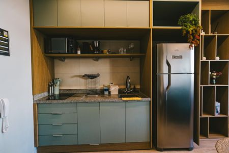 Studio para alugar com 26m², 1 quarto e sem vaga Studio para alugar com 26m², 1 quarto e sem vagaCozinha
