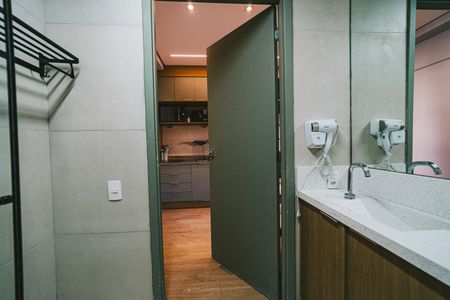 Studio para alugar com 26m², 1 quarto e sem vaga Studio para alugar com 26m², 1 quarto e sem vagaBanheiro