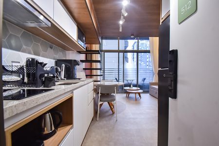 Studio para alugar com 38m², 1 quarto e sem vaga Studio para alugar com 38m², 1 quarto e sem vagaCozinha