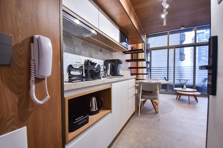 Studio para alugar com 38m², 1 quarto e sem vaga Studio para alugar com 38m², 1 quarto e sem vagaCozinha