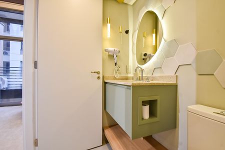 Studio para alugar com 38m², 1 quarto e sem vaga Studio para alugar com 38m², 1 quarto e sem vagaBanheiro