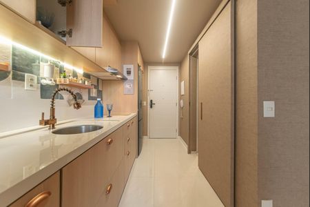 Studio à venda com 34m², 1 quarto e sem vagaCozinha