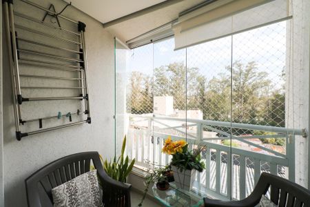 Varanda da Sala de apartamento à venda com 3 quartos, 98m² em Santa Maria, São Caetano do Sul
