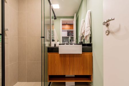 Studio para alugar com 22m², 1 quarto e sem vaga Studio para alugar com 22m², 1 quarto e sem vagaBanheiro