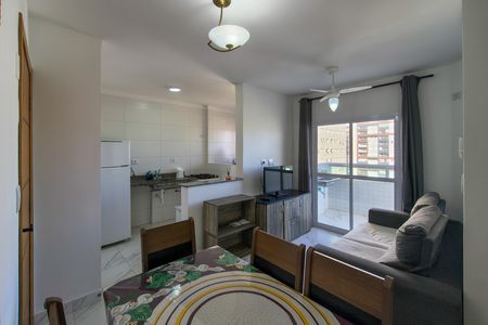 Sala de apartamento para alugar com 1 quarto, 45m² em Guilhermina, Praia Grande