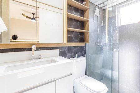 Apartamento para alugar com 76m², 2 quartos e 1 vagaBanheiro da Suíte