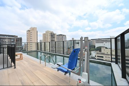 Studio à venda com 38m², 1 quarto e sem vagaPiscina